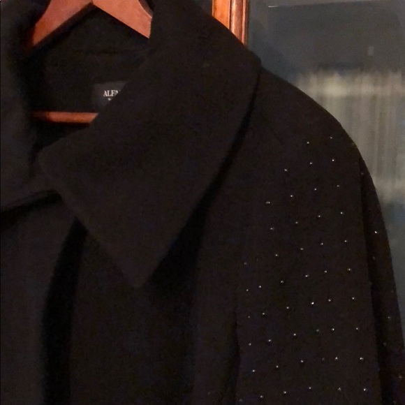 ALFANI Pea Coat with Stud Sleeve - Picture 2 of 4